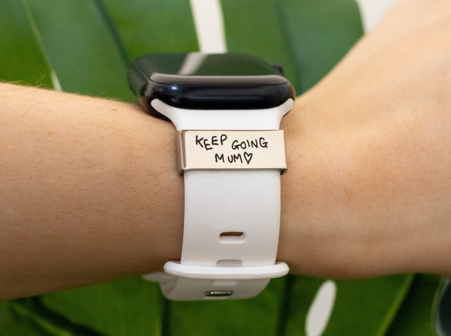 runner, running, marathon, half marathon, 5k, 10k, 13.1, 26.2, running charm, watch charm, smartwatch charm, fitness watch accessory, charm for runners, run charm, gift for runner, runner gift, gifts for her, running gift, marathon gift, personalised charm, engraved charm, custom running charm, running inspiration, motivation charm, motivational quote, gifts for him, rose gold, sports charm, running jewellery, sports watch charm, fitness charm, handwriting, personalised gift