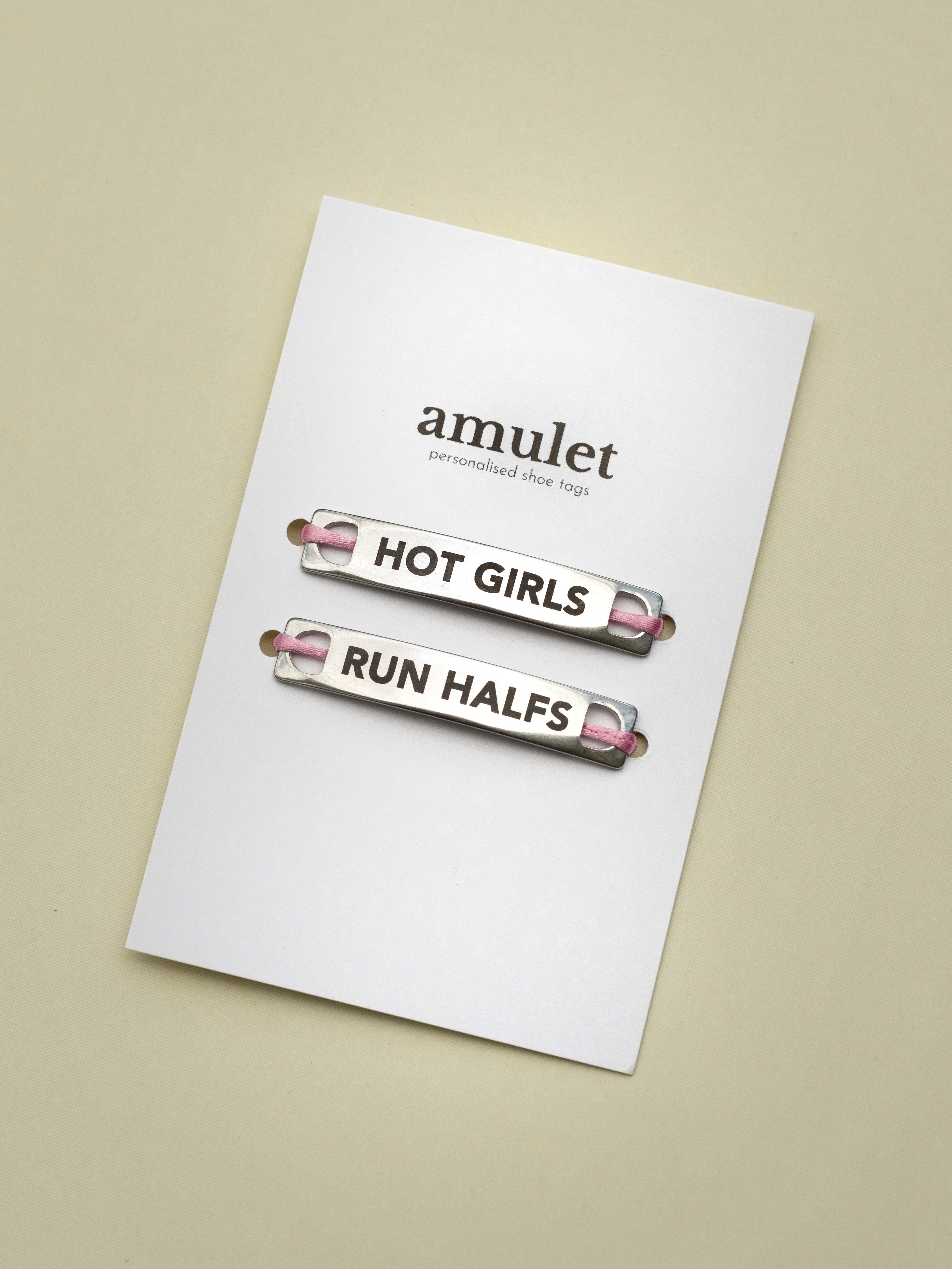 ‘Hot Girls Run Halfs’ Shoe Tags