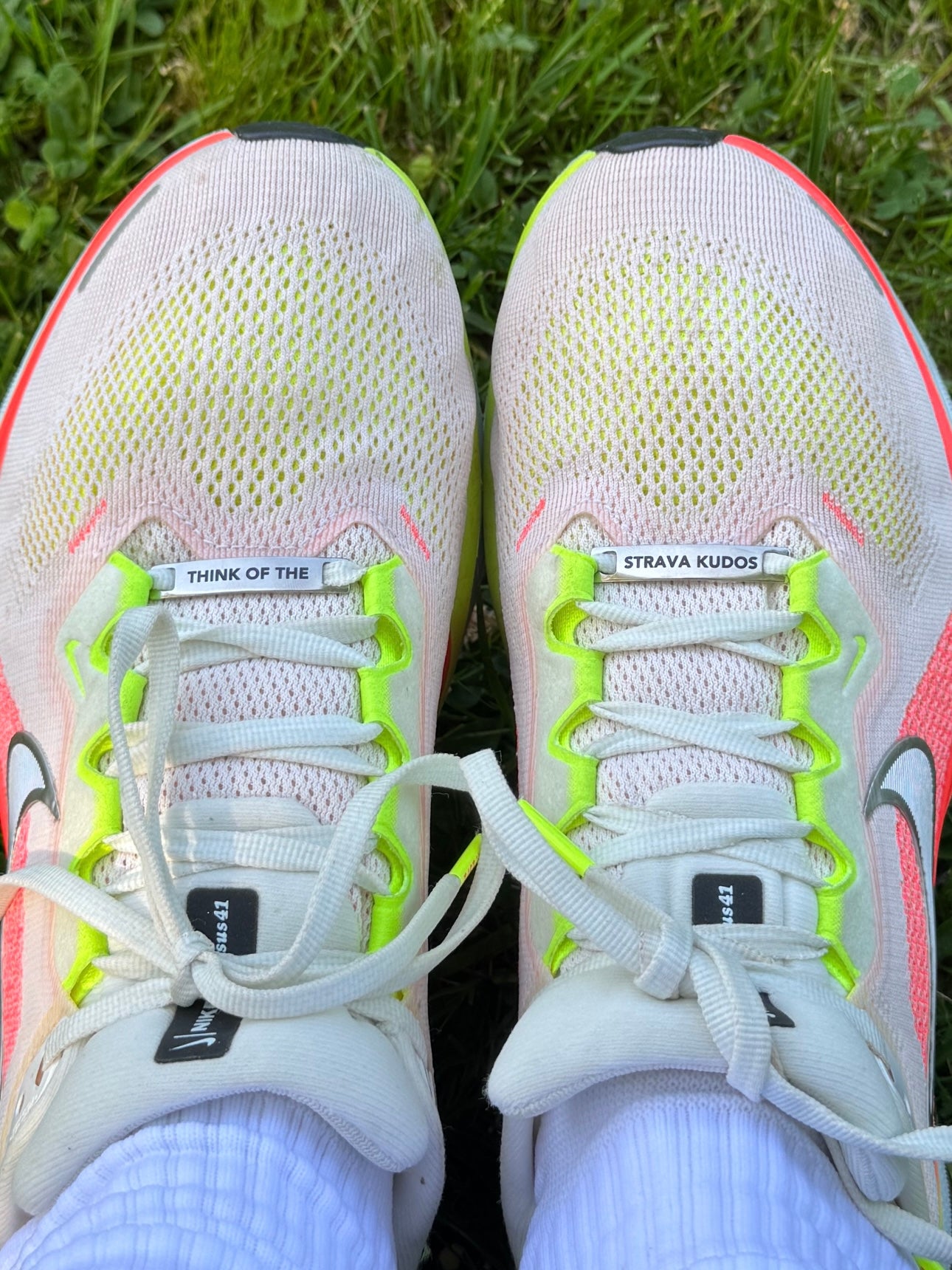 'Think of the Strava Kudos' Shoe Tags