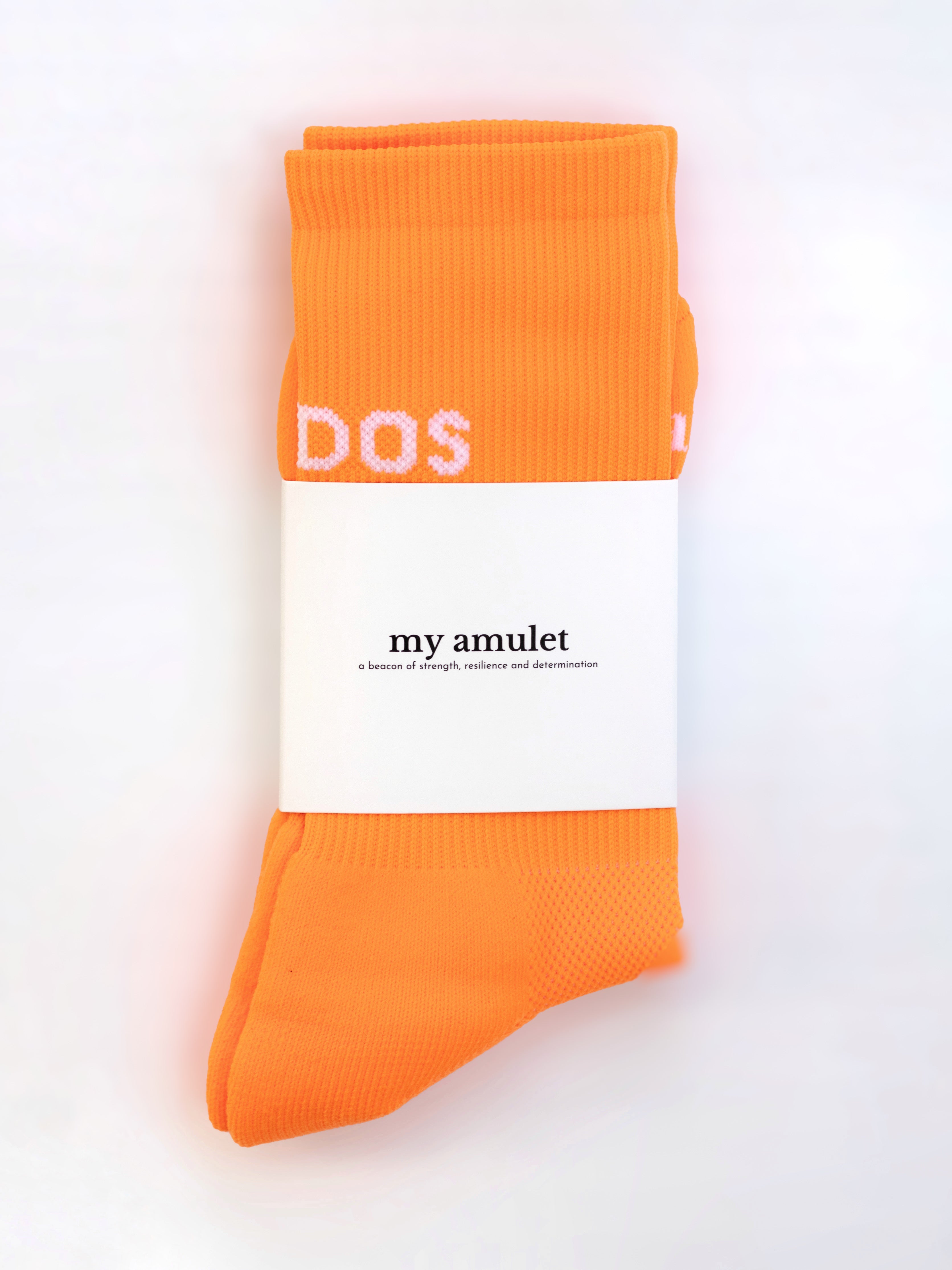 ‘Give Kudos’ Orange Running Socks