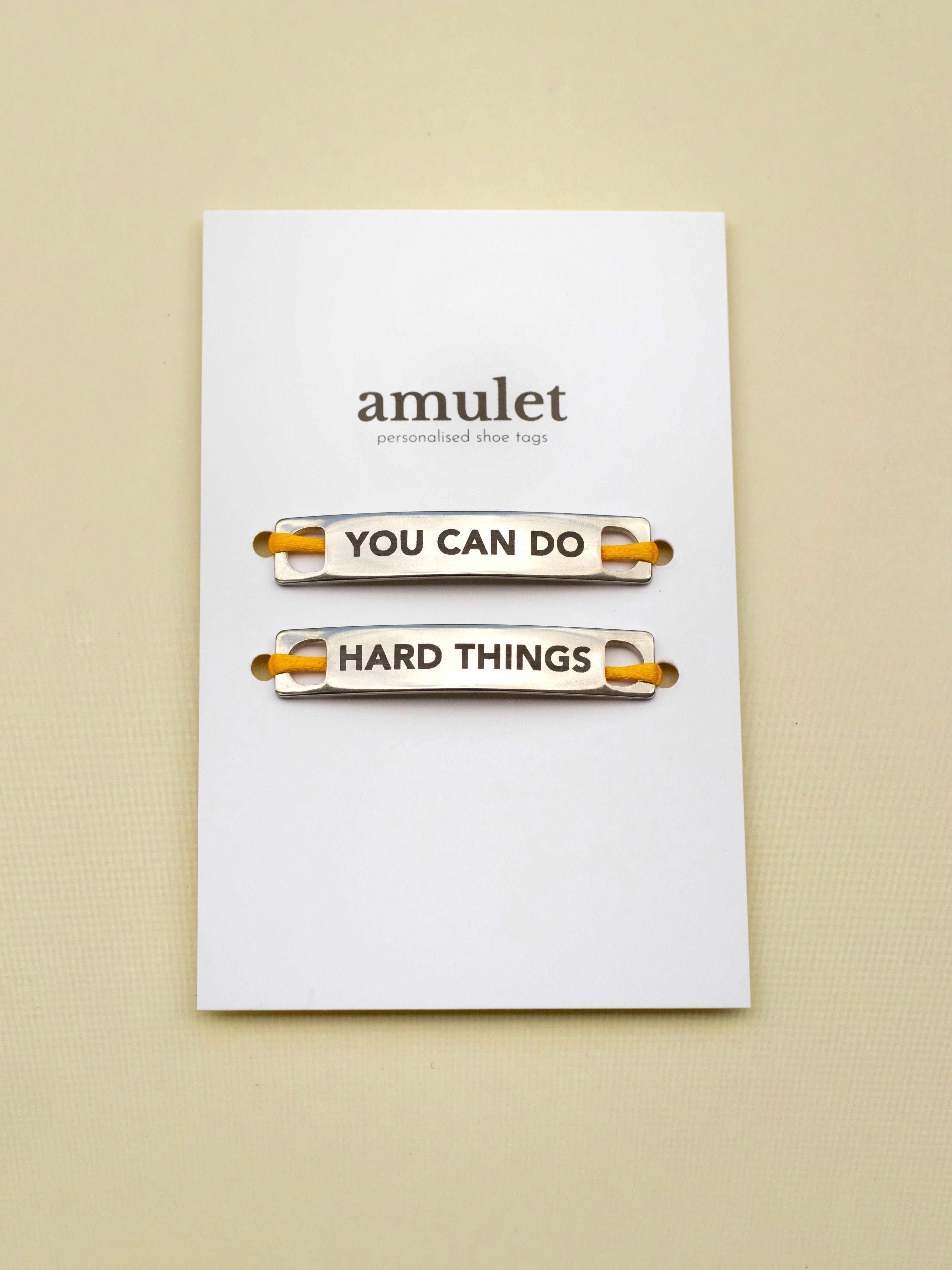 'You Can Do Hard Things' Shoe Tags