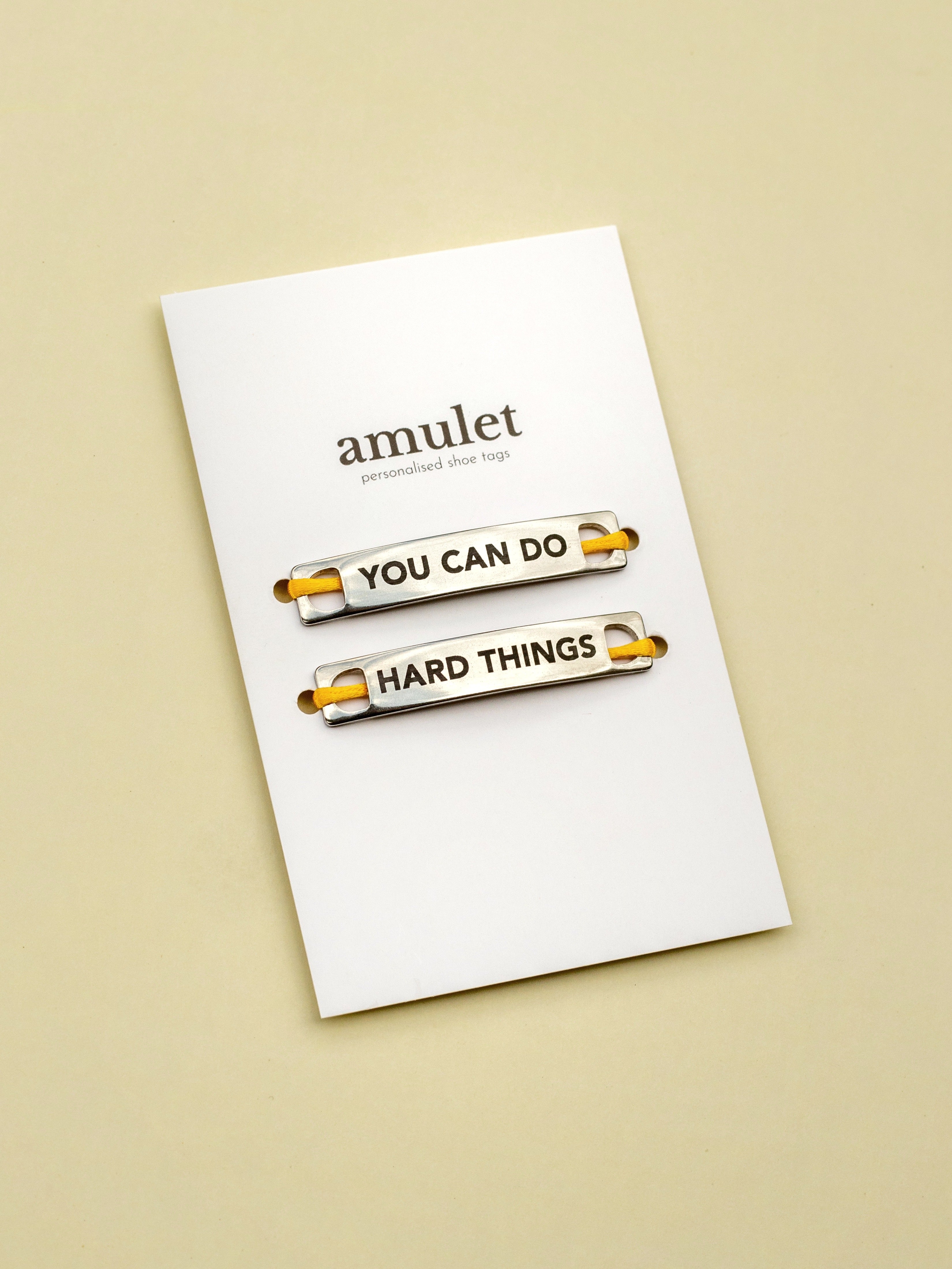'You Can Do Hard Things' Shoe Tags